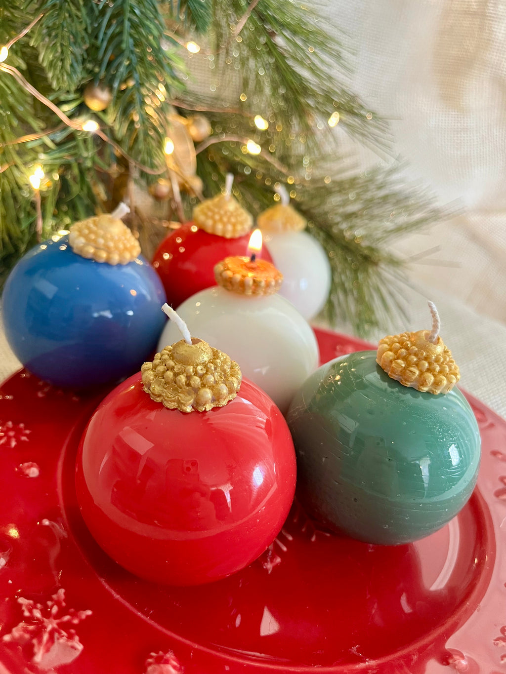 Vela “Bola de Natal”