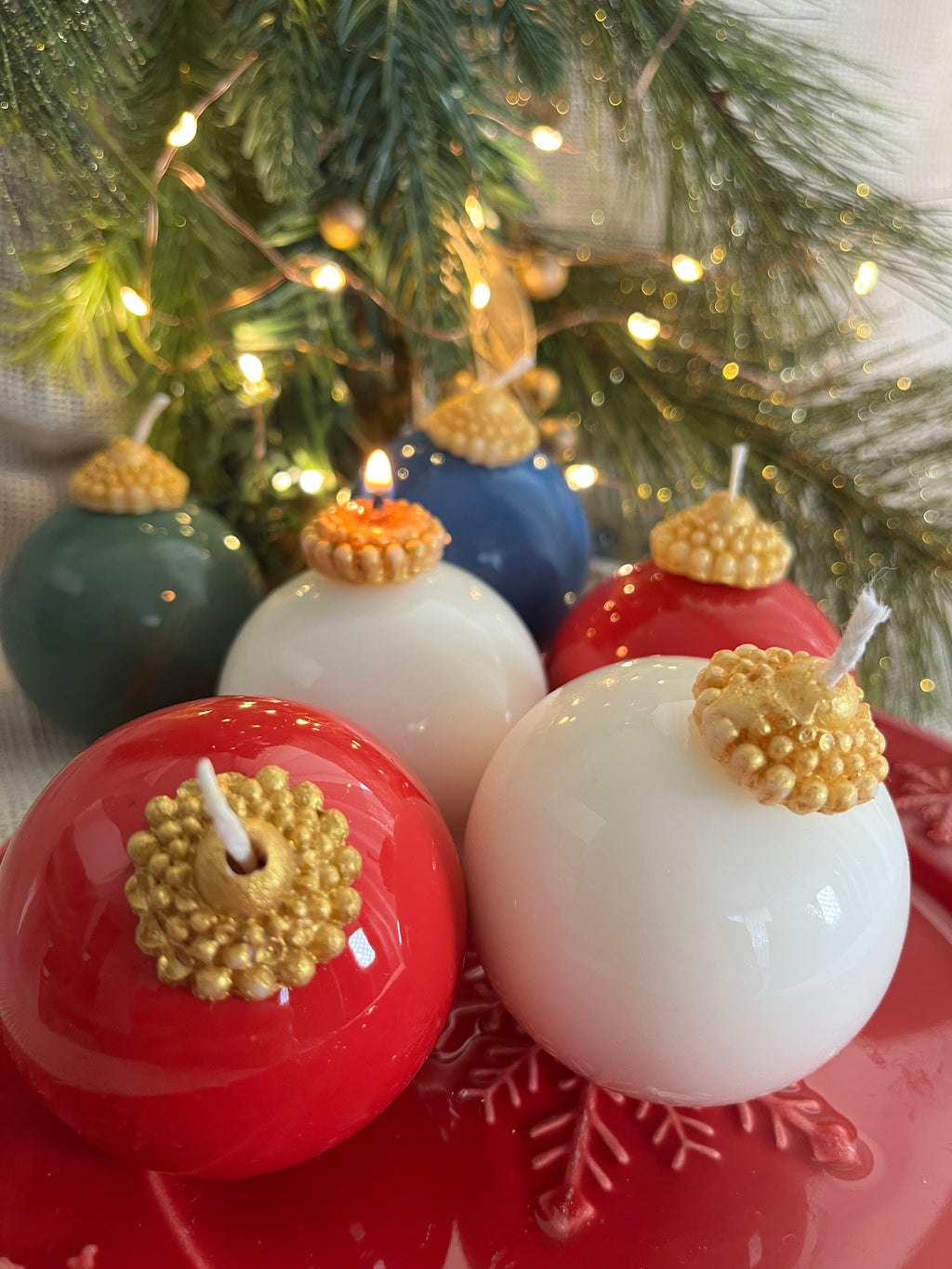 Vela “Bola de Natal”