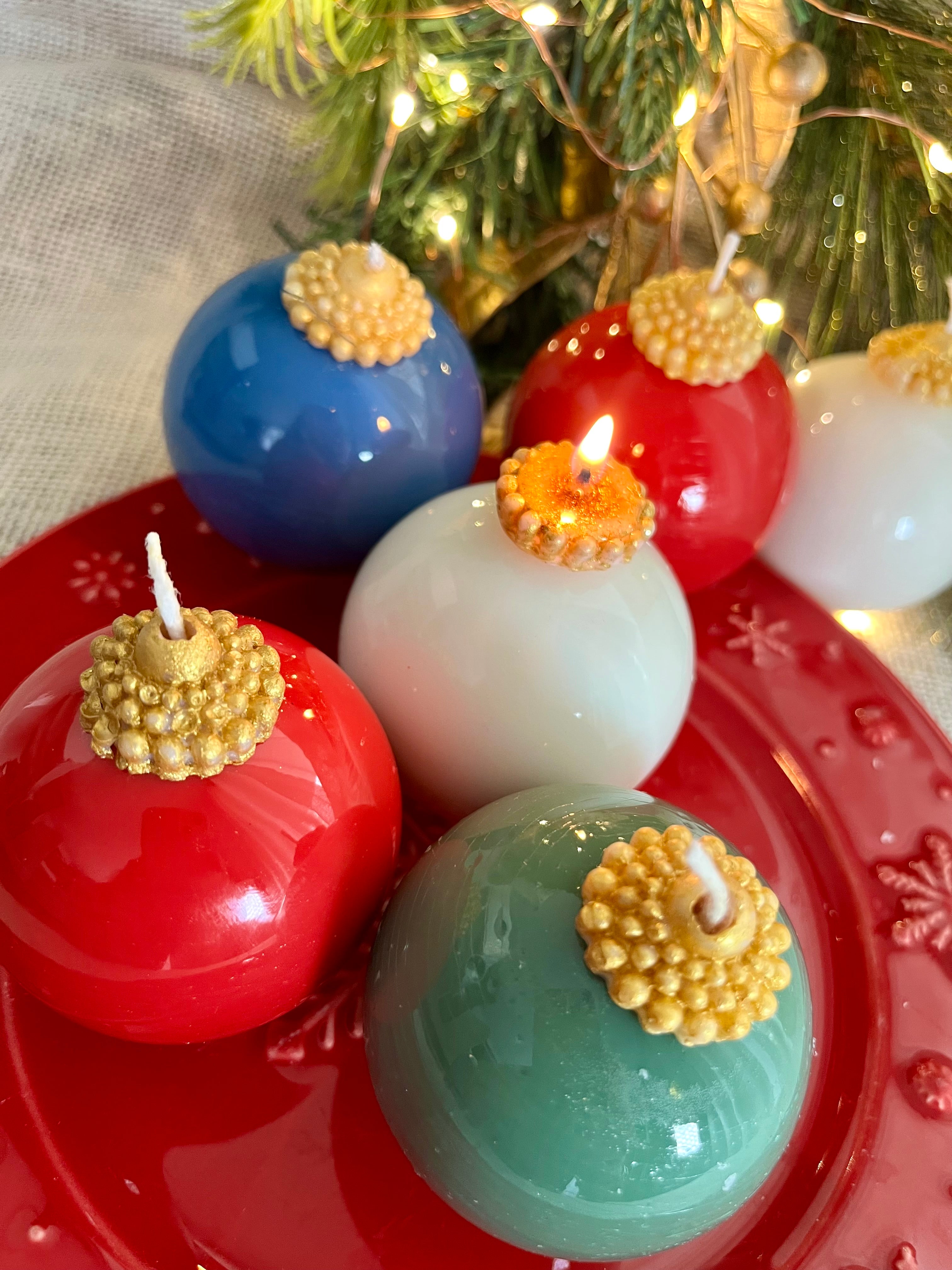 Vela “Bola de Natal”